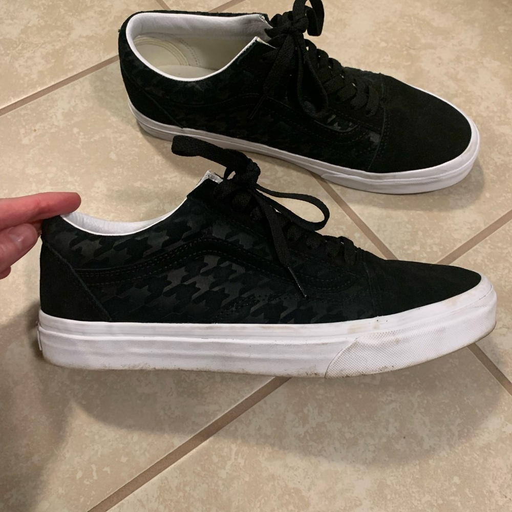 Vans black suede mens 10.5